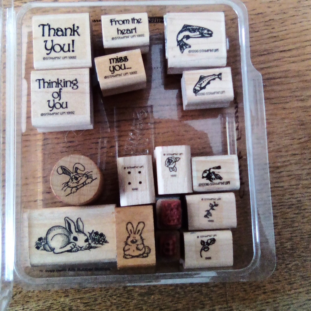 Box of mixed stamps